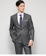 【ストレッチ】PREMIUM ミルドチェック ジャケット(セットアップ対応)