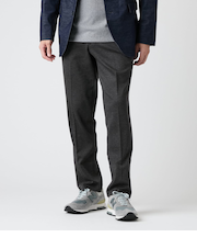 【ウォッシャブル・ストレッチ】ソフトサーモドビーシャージー ウエストアジャストパンツ