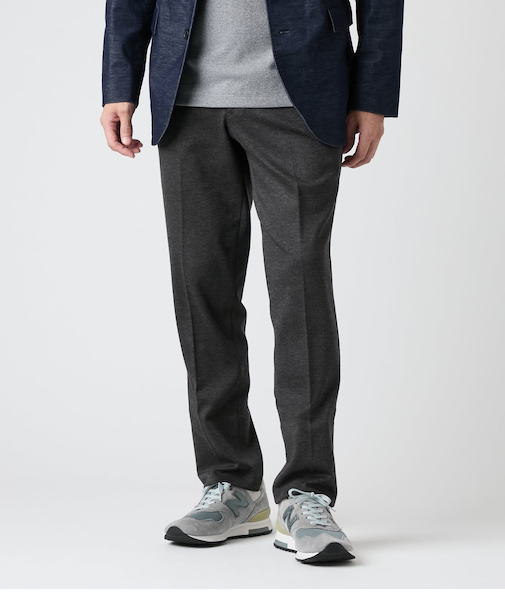 【ウォッシャブル・ストレッチ】ソフトサーモドビーシャージー ウエストアジャストパンツ