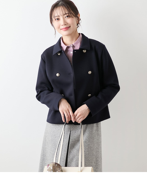 【ウォッシャブル】エアクッションダンボール ダブルブレストジャケット