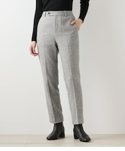 ブロークンヘリンボーンツィード テーパードパンツ