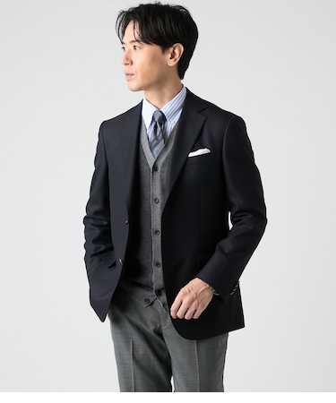 【防シワ】TRAVEL COMFORT ドビークロス ブレザー