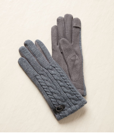 バックル付きニットグローブ