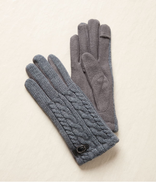 バックル付きニットグローブ