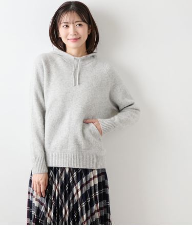 ウールアンゴラ ホールガーメントパーカ