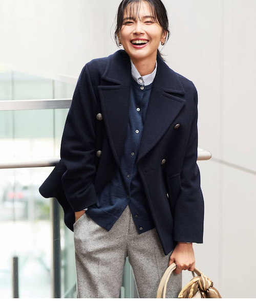 滝沢眞規子さん着用】MANTECOPureリバー Pコート｜ニジュウサンクの