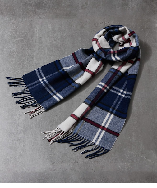 カシミヤ BIGニューヨーカータータン マフラー