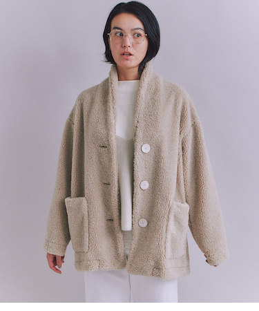 Eco Fur ショールカラーコート
