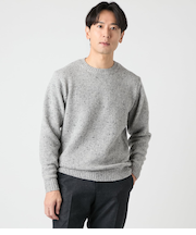 ネップ クルーネックプルオーバーニット