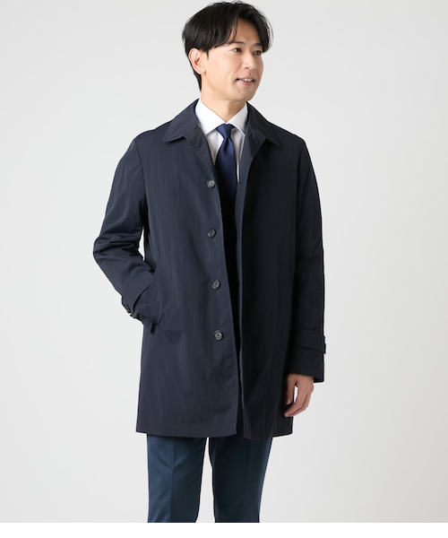 ワコマリア ステンカラーコート，ネイビー，ギルティパーティーズ THE