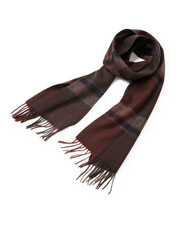 ウール ビッグチェック マフラー