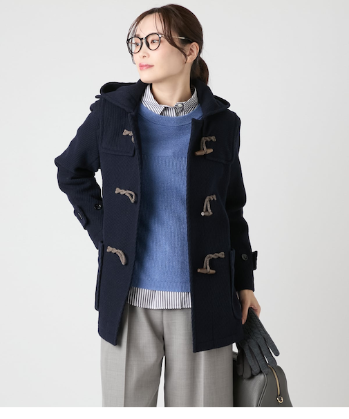 ウールバスケット ショートダッフルコート