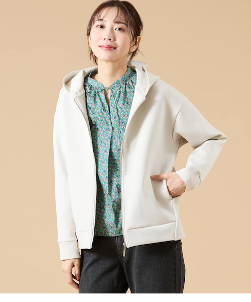 【NEW】ニューヨーカー（NEWYORKER）/【ストレッチ】コットン混ダンボール パーカー ストレッチ】コットン混ダンボール パーカー｜ニューヨーカーの通販