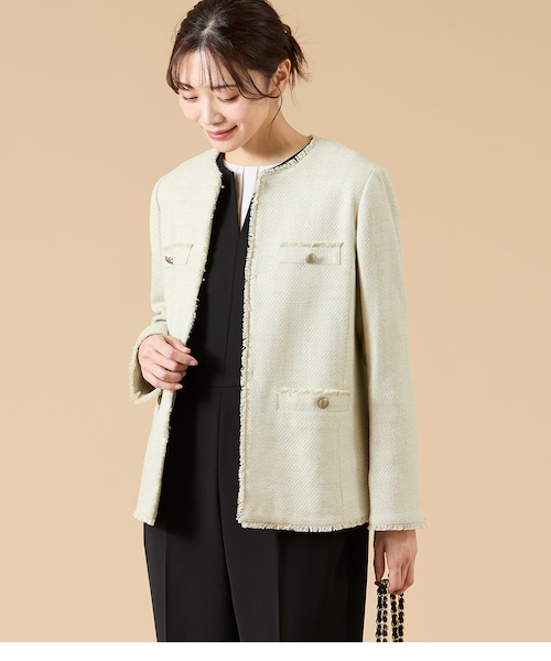 theory ツィードノーカラージャケット　新品未使用 theory ツィードノーカラージャケット 新品未使用 Theory luxe