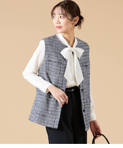 ソフトミックスツィード ジレ