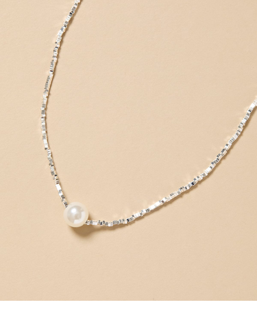 1粒パールネックレス