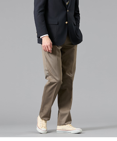 コットンチノ ワンタックパンツ