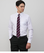 NY CARE FREE・SUPIMA COTTON ツイル 長袖レギュラーカラーシャツ