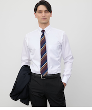 NY CARE FREE・SUPIMA COTTON ツイル 長袖ボタンダウンシャツ