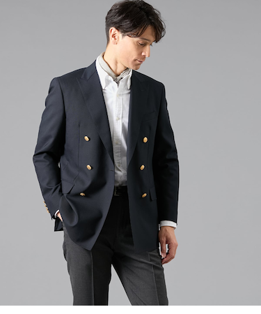 HERITAGE CLOTH トロピカル ダブルブレストブレザー(セットアップ対応)