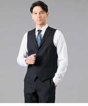 HERITAGE CLOTH トロピカル 襟付きオッドベスト(セットアップ対応)