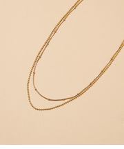 2連チェーンネックレス