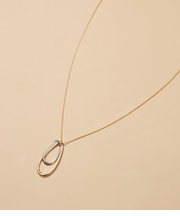 楕円モチーフペンダント