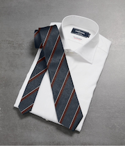 ピンチェック×ストライプ ネクタイ