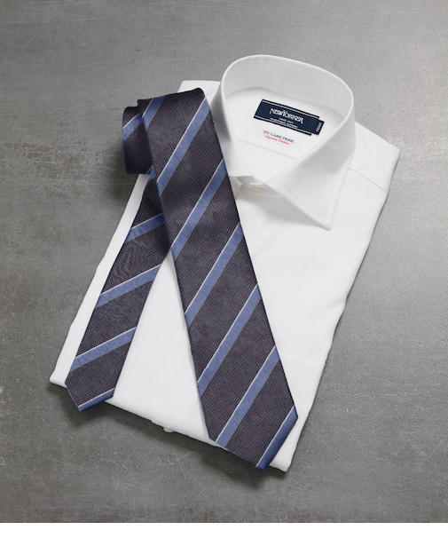 ピンチェック×ストライプ ネクタイ