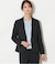 【ウォッシャブル】ウールピンヘッド 1釦テーラードジャケット