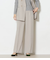 【ウォッシャブル】ブライトツイル 1タックワイドパンツ