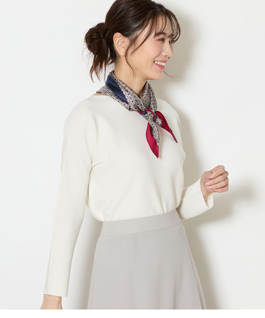 【手洗い可能】TCホールガーメント(R)  ボートネックニットプルオーバー