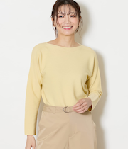 【手洗い可能】TCホールガーメント(R)  ボートネックニットプルオーバー