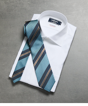 Mantero ジオメトリックストライプ ネクタイ