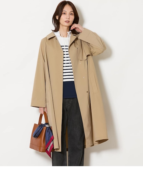 ウォッシャブル】タスランタイプライター ステンカラートレンチコート