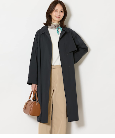 【ウォッシャブル】タスランタイプライター ステンカラートレンチコート