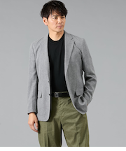 三者混メッシュ サマーツィード ジャケット