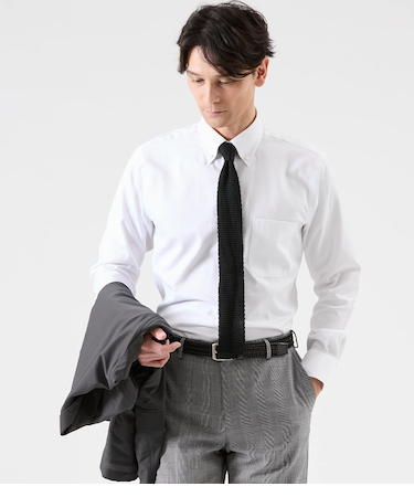 NY CARE FREE オックス 長袖ボタンダウンシャツ