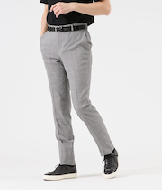 【ストレッチ】グレンチェック スラックス