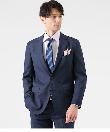 【ストレッチ】CARREMAN マイクロチェック スーツ