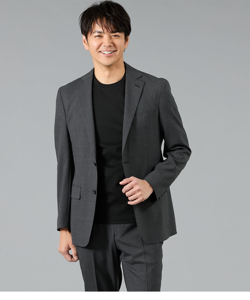 【遮熱・撥水・防シワ】SUNSHADECOOL ミニチェック ジャケット(セットアップ対応)