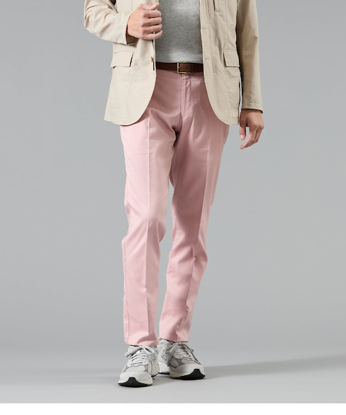 【ストレッチ・吸水速乾・接触冷感】COOLMOTION ツイル ウエストアジャストパンツ