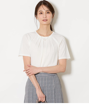 【接触冷感】強撚スムース フロントタック プルオーバー