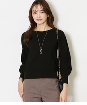 TCホールガーメント(R)  求心ストライプニットプルオーバー