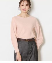 TCホールガーメント(R)  求心ストライプニットプルオーバー