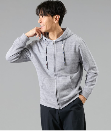 杢 ジップアップパーカ