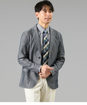 【ウォッシャブル】Wカバーラッセルシアー ジャケットカーディガン