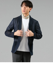 【ウォッシャブル】Wカバーラッセルシアー ジャケットカーディガン