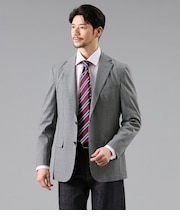 【ウォッシャブル・防シワ・ストレッチ】FLEX COMFORT 千鳥 ジャージー ジャケット(セットアップ対応)