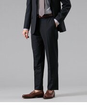 【ウォッシャブル・防シワ・ストレッチ】FLEX COMFORT 千鳥 ジャージー スラックス(セットアップ対応)